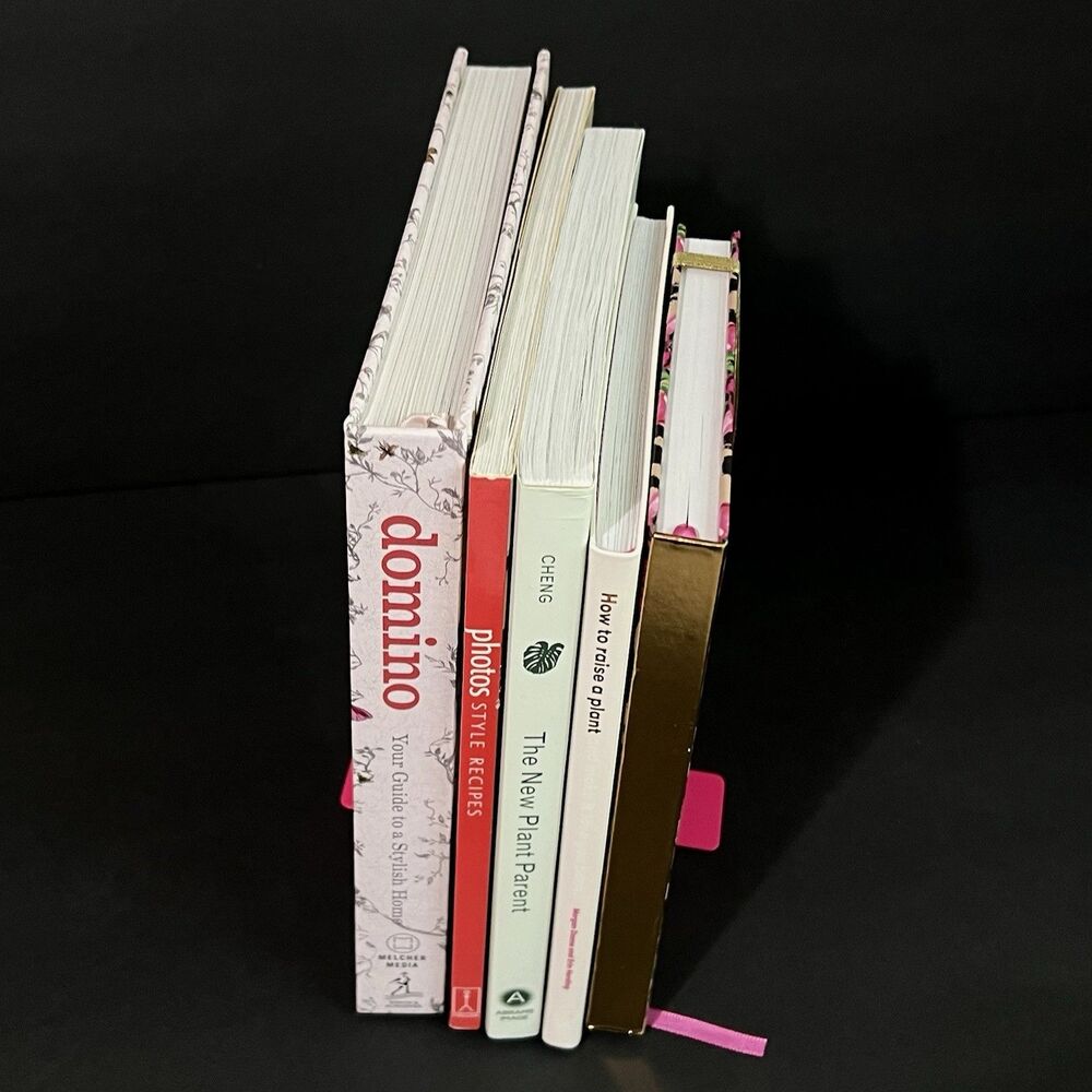 Metal READ Bookends Set of 2 Hot Pink Retro Cutout Design NWT - Picture 15 of 15